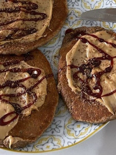 Foto de Panquecas de Chocolate e Banana