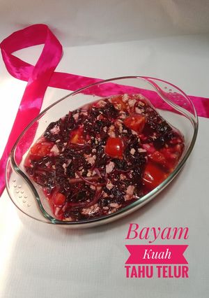 Foto resep Bayam Kuah Tahu Telur