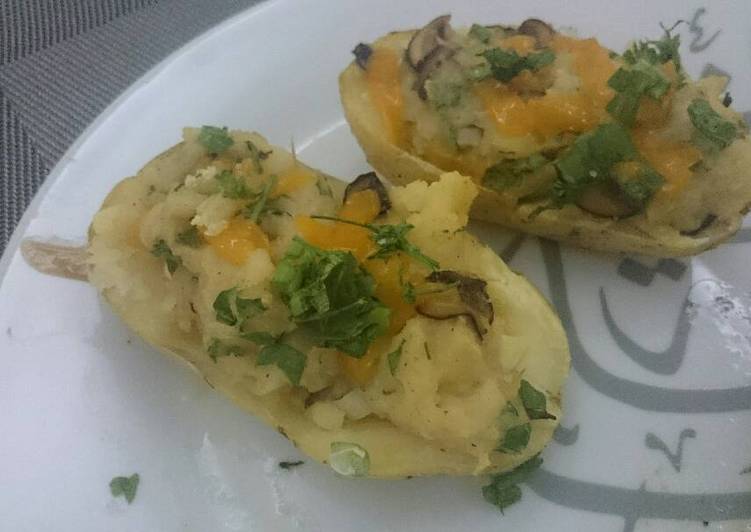 Steps to Prepare Homemade Twice baked potatoes