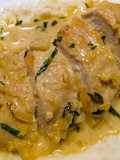 Creamy tarragon lemon chicken