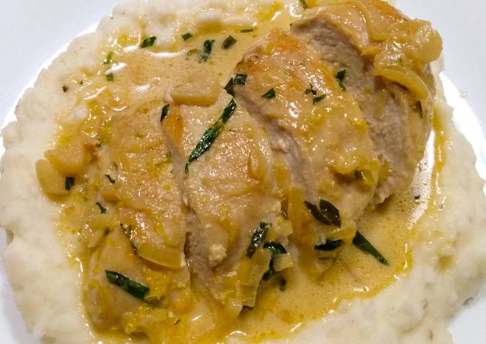 Step-by-Step Guide to Make Fancy Creamy tarragon lemon chicken for Types of Food