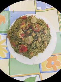 छोला  पालक पुलाव (Chola Palak pulao recipe in Hindi) रेसिपी मुख्य फोटो