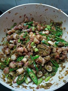 Foto resep Tumis Cumi asin cabe ijo