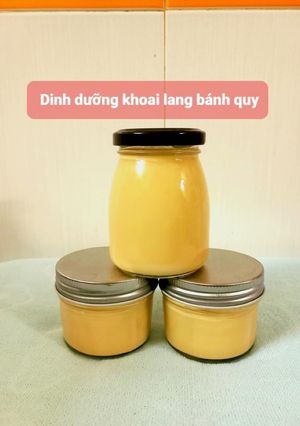 Hình của món Hũ dinh dưỡng vị khoai lang bánh quy.