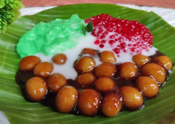 Resep Bubur Srintil Bubur Sumsum Pandan Candil Mutiara Oleh Mama Azka