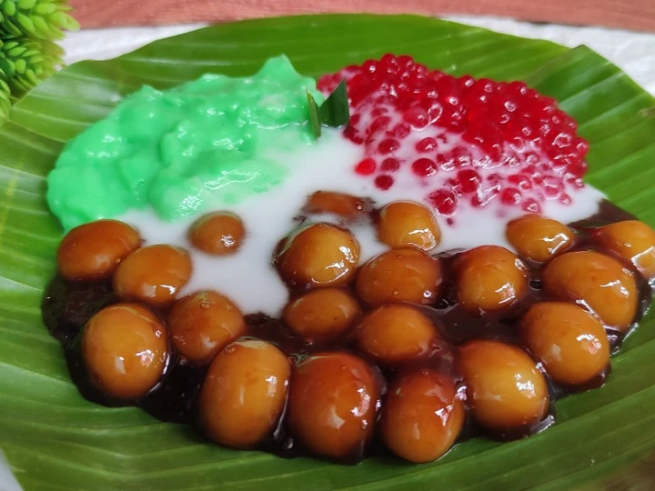 Cara Gampang Menyiapkan Resep Bubur srintil / bubur sumsum pandan candil mutiara yang Bikin Ngiler Anti Ribet, Uenak Banget
