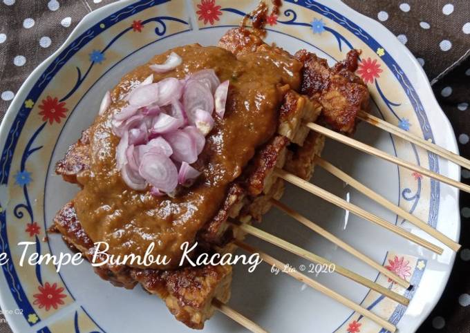 Sate Tempe Bumbu Kacang