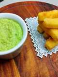 Pecorino fritto con crema di fave