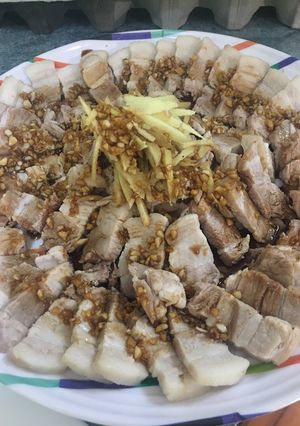 蒜泥白肉 的食譜成品照片