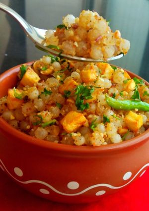 A picture of Sabudana Khichdi.