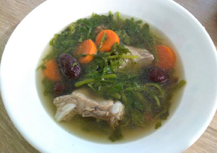 西洋菜排骨汤watercress Pork Rib Soup Recipe By Nct Cookpad