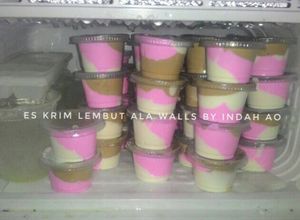 Foto resep Es Krim Homemade lembuutt ala Walls 3 rasa