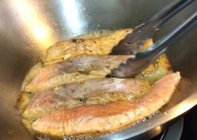 Simple Way to Make Homemade Fried Salmon in Butter