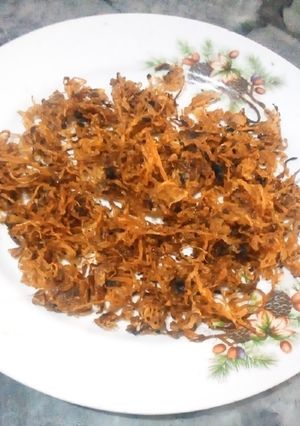 A picture of Without oil brown Onion.