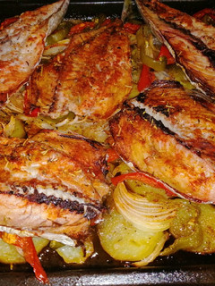 Una foto de Caballa al horno!