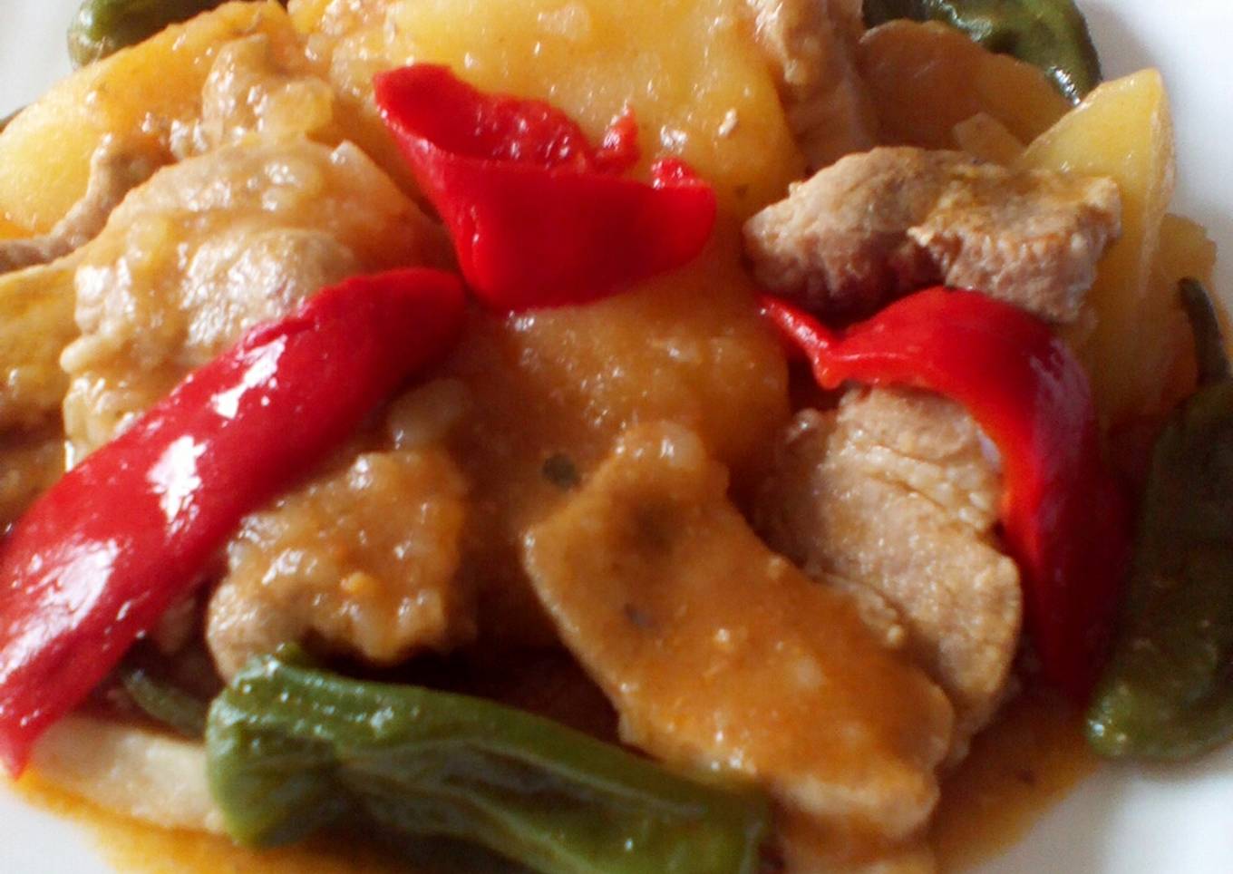 Pancetta & Padron Peppers Casserole