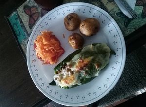 Una foto de Pepinos rellenos típicos colombianos