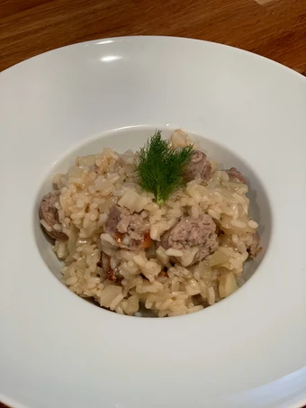 Easy Steps to Prepare Sausage And Fennel Risotto the  Makes Drooling Makes you drool