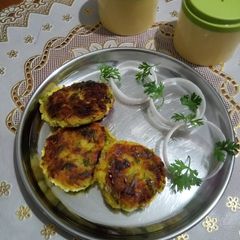 Rice and dahi Kabab A picture of Rice and dahi Kabab.