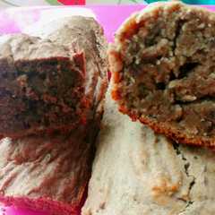 Una foto de Budín de banana sin azúcar