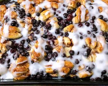 Ultimate, Prepare Blueberry Cinnamon Roll Bake mycookbook Most Delicious