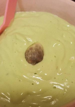 Una foto de Crema de Aguacate