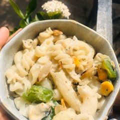 Creamy White Sauce Pasta A picture of Creamy White Sauce Pasta.