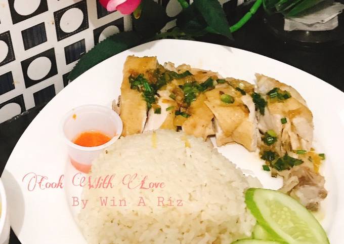 Hainanese chicken rice / Nasi Ayam