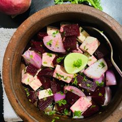 A picture of Beetroot & Tofu salad.