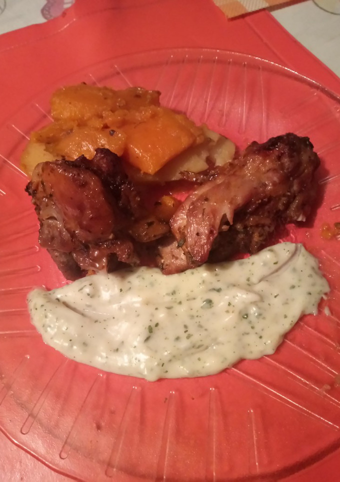Una foto de Bacaray C/papas, boñiatos y salsa blanca al horno