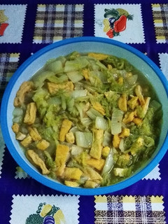 Foto resep Sayur Sawi Putih Tahu Kuning Sederhana