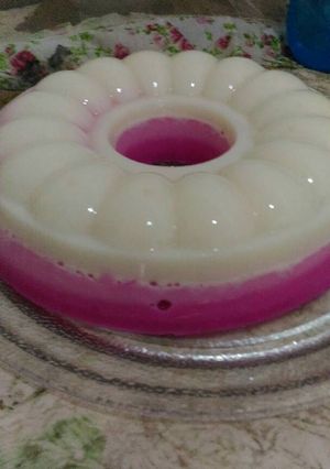 Foto resep Puding Lapis Buah Naga