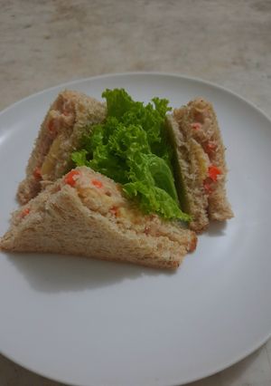 Foto resep Tuna and cheese sandwich
