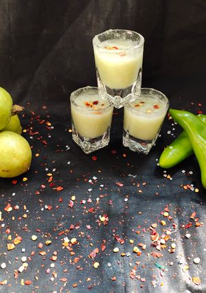 A picture of Guava mirch masala shots.