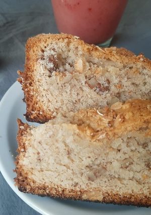 Una foto de Budín rápido de banana y nuez