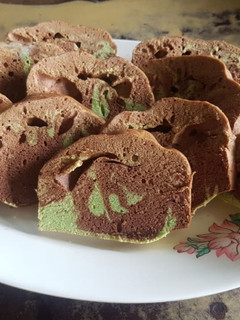 Foto resep Bolu Marmer Kukus (Pandan + Coklat)