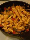 Fajitas de pollo y verduras