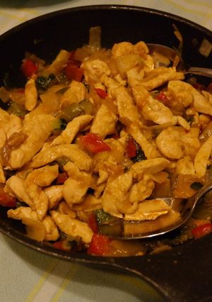 Foto principal de Fajitas de pollo y verduras