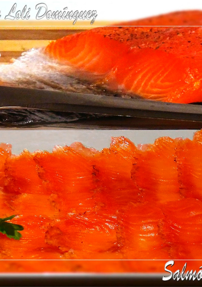 Una foto de Salmón marinado