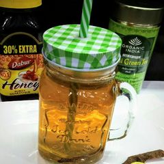 A picture of Cinnamon lime green tea.