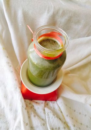 A picture of Spinach Gooseberry Juice (palak Amla Juice).