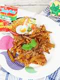 Crispy Indomie Fries (Kentang Goreng dan Mie Krispi Saus Indomie)