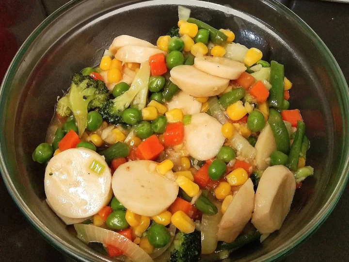 Cara Gampang Menyiapkan Resep Mix Vegetables Bakso Ikan Kuah Capcay yang Bikin Ngiler Anti Ribet, Lezat