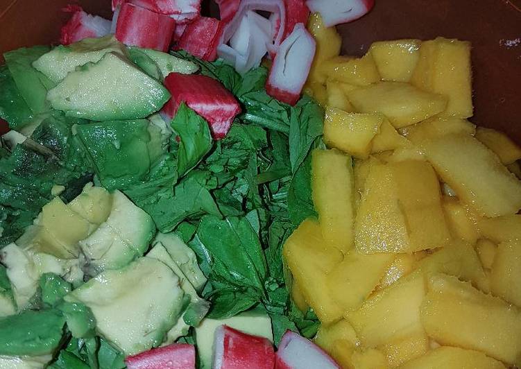 Ensalada tropical súper fresca y deliciosa