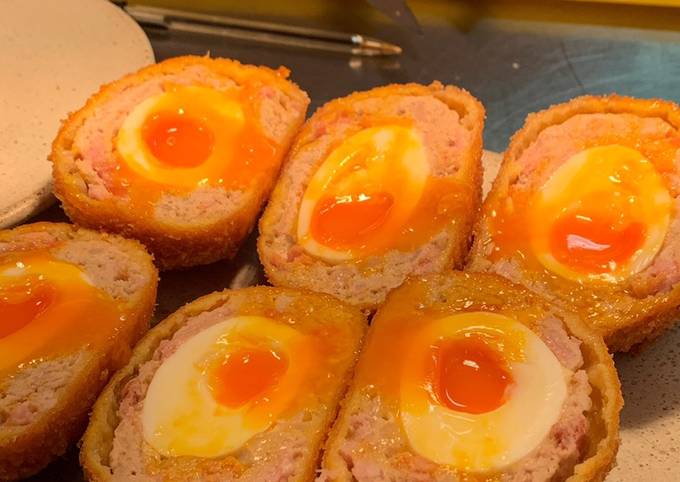 Maple bacon scotch eggs