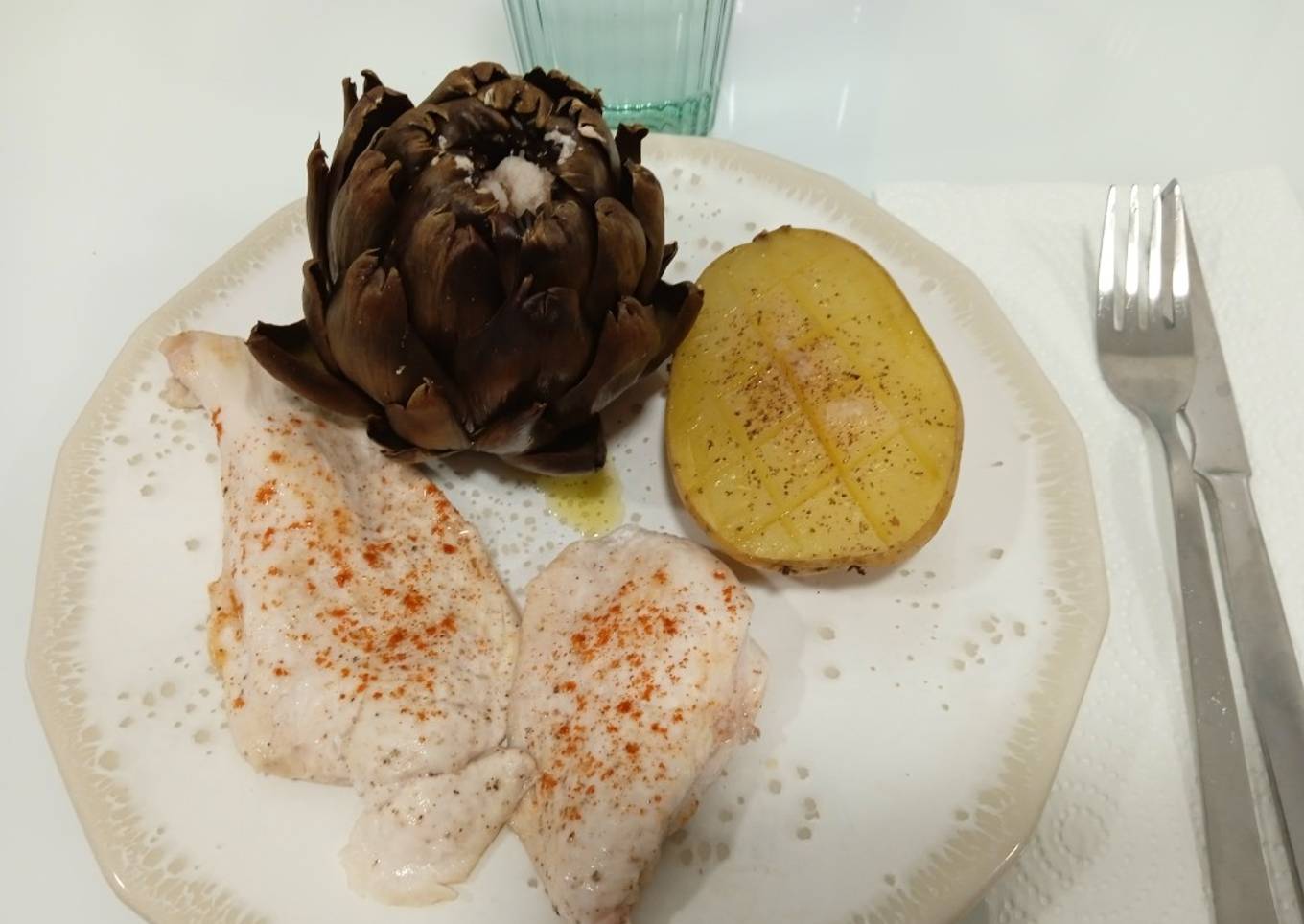 Por poco más de 10€. Pechuga a la plancha