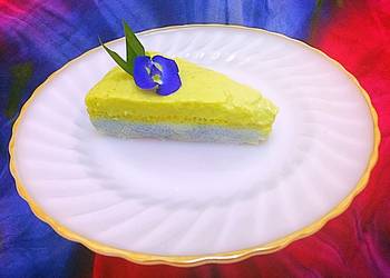 Siap Saji Kue Talam Ketan Pandan Srikaya AKA Kueh Salat Serimuka AKA Ketan Pulut Pandan Kaya Nonya Peranakan Gurih Mantul