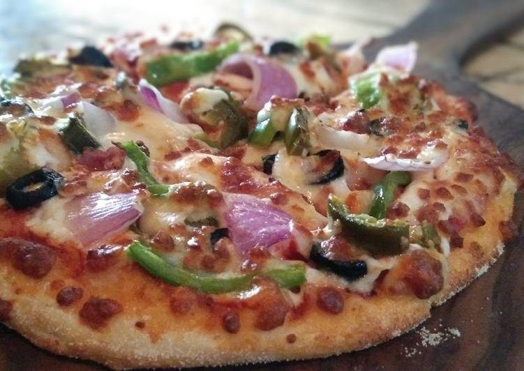 Recipe of Homemade Veg pizza