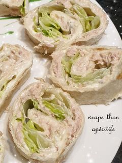 Une photo de Minis wraps au thon apéritifs 😋