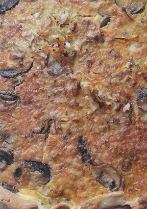 Foto de Quiche de Cogumelos, Alho Francês e Cenoura